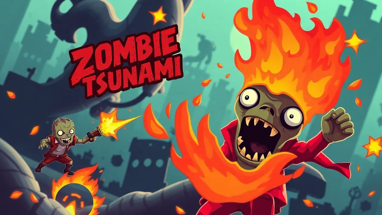 Unleash the Horde in Zombie Tsunami Unblocked image