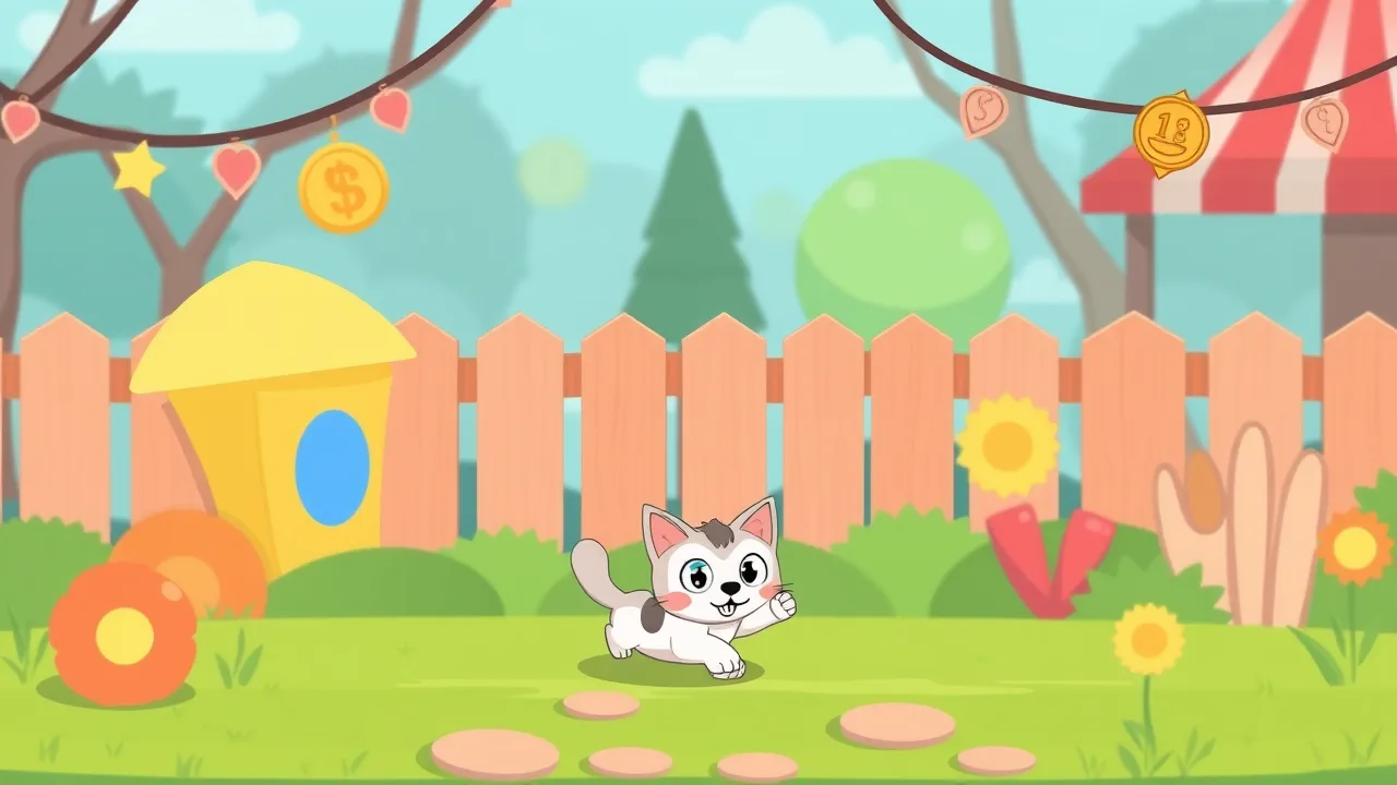 Playful Fun in kitty chase game for Everyone image