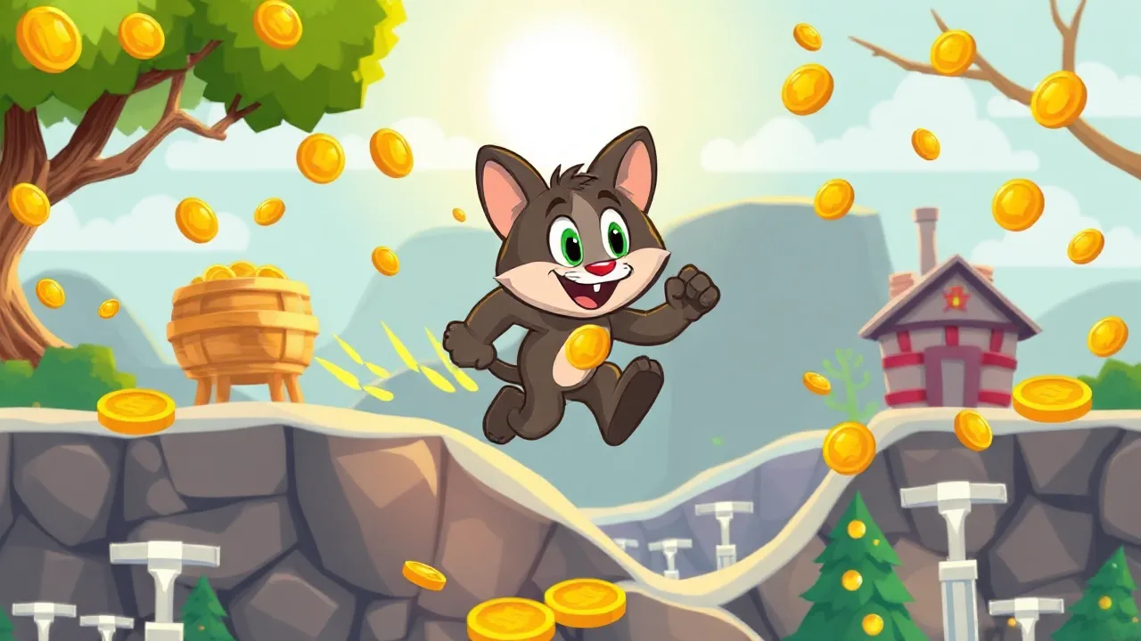 Run for Gold in Tom Talking Gold Run image