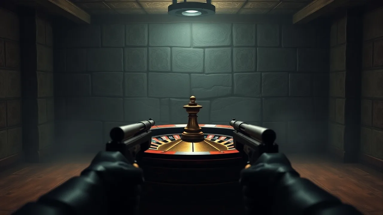 Playing Buckshot Roulette Game Unblocked image
