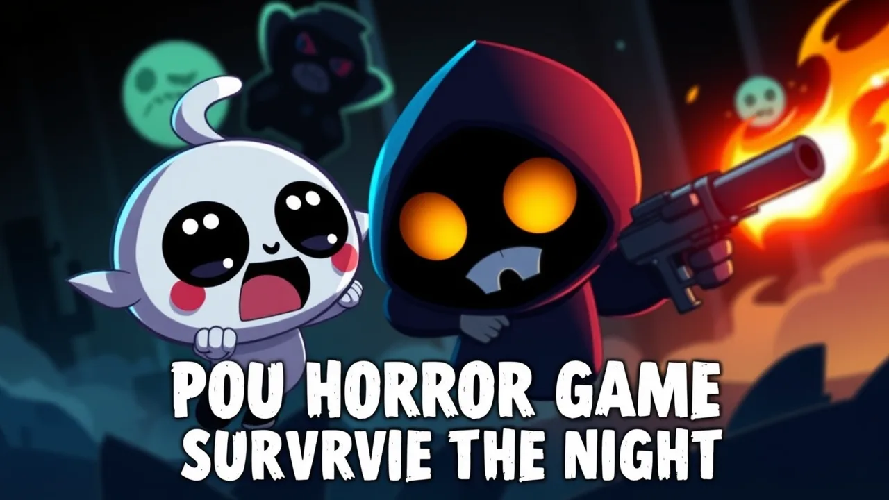 Play Pou Horror Game Online and Survive the Night image