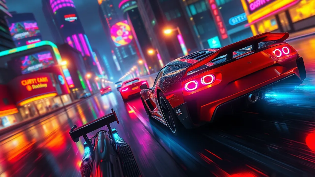 Night City Racing Crazy Games: Ultimate Neon Street Challenge image