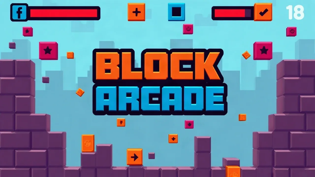 Stack Your Way to High Scores in Block Arcade image