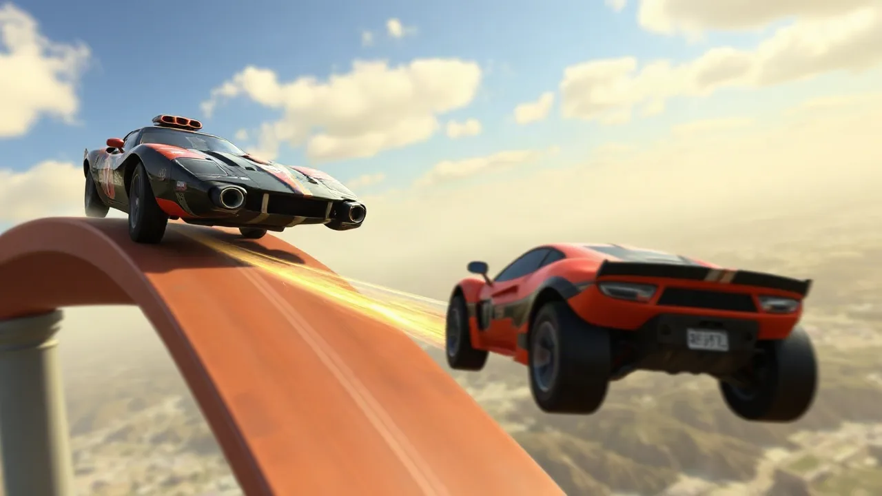 Mastering the High-Flying Action of Car Stunt Races Mega Ramps image