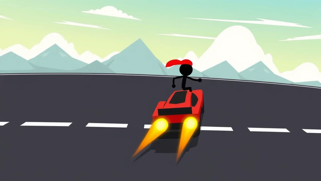 Experience the Thrill of stickman hit in This High-Speed Racing image