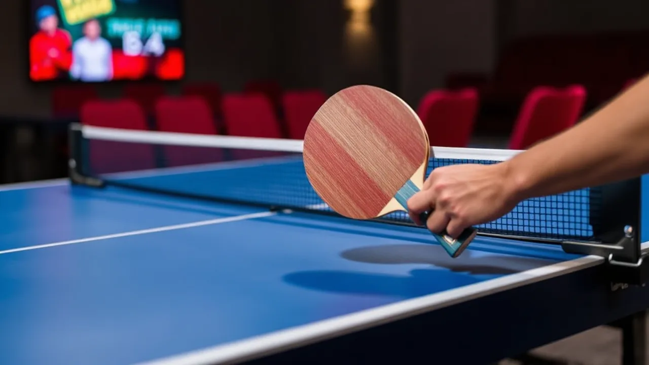 Playing table tennis online crazy games image