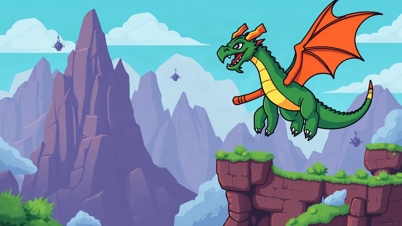 Pixel Dragon: A Fun Hypercasual Adventure image