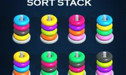Sort Stack color Hoop Game image