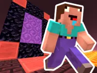Noob Steve Nether image