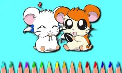 Hamster Coloring Book image