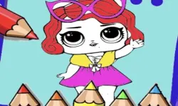 Coloring Dolls Book image