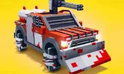 Zombie Derby: Blocky Roads Online image