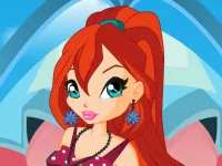 image bg Bloom Lovely Girl Dress Up