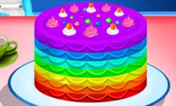Cooking Rainbow Cake image