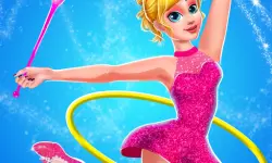 Gymnastic SuperStar Girls Dress Up image