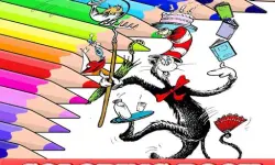Coloring Book for Cat In The Hat image