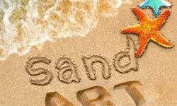 Sand Drawing Game : painting image