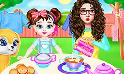 Mom And Taylor Washing Clothes image