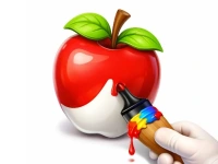 Easy Apple Coloring Book image