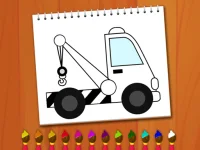 Coloring Book: Excavator Trucks image