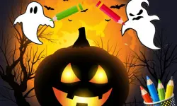 Scary Party Coloring image