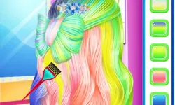 Fashion Rainbow Hairstyle Design image