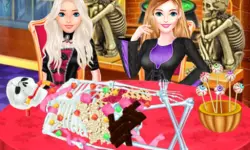 Girls Halloween Food Cooking image