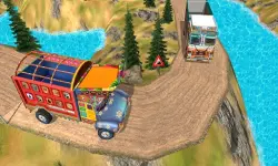 US Cargo Truck Driving 3D image