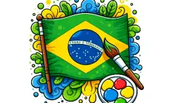 Brazil Coloring Adventure image