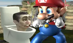 Super Spy Mario VS Skibidi Toilet image
