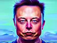 image bg Funny Elon Musk Face