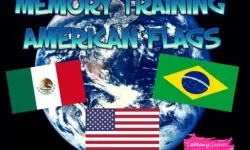 MEMORY TRAINING. AMERICAN FLAGS image