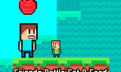 Friends Battle Eat A Food image