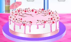 Cherry Blossom Cake Cooking - Food Game image