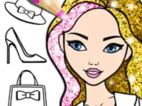 Fashion Coloring Glitter image