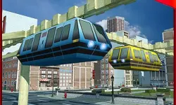 Sky Train Driving 2022 : Train 3D Game Simulator image